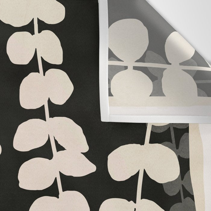 Minimal Abstract Leaves 17 Wall Tapestry Gallery Image 3