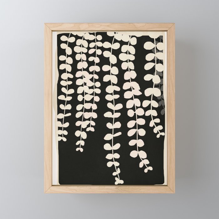 Minimal Abstract Leaves 17 Mini Art Print Gallery Image 1