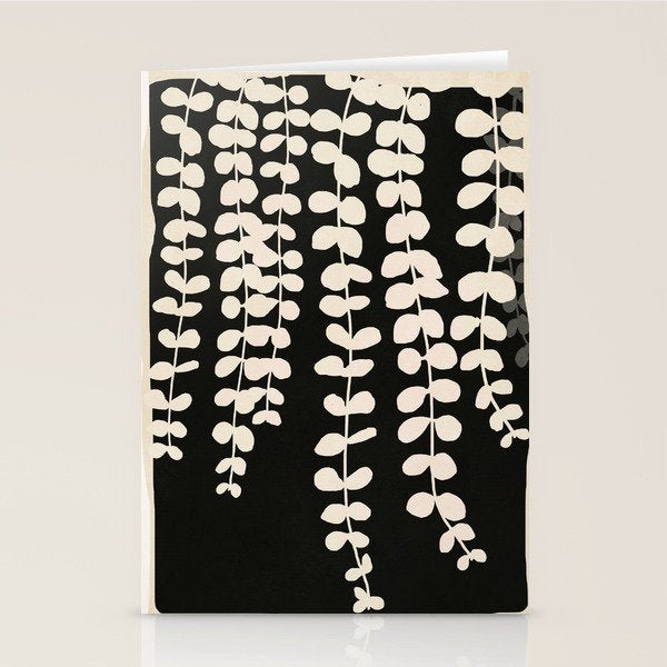 Minimal Abstract Leaves 17 Stationery Card Gallery Image 2