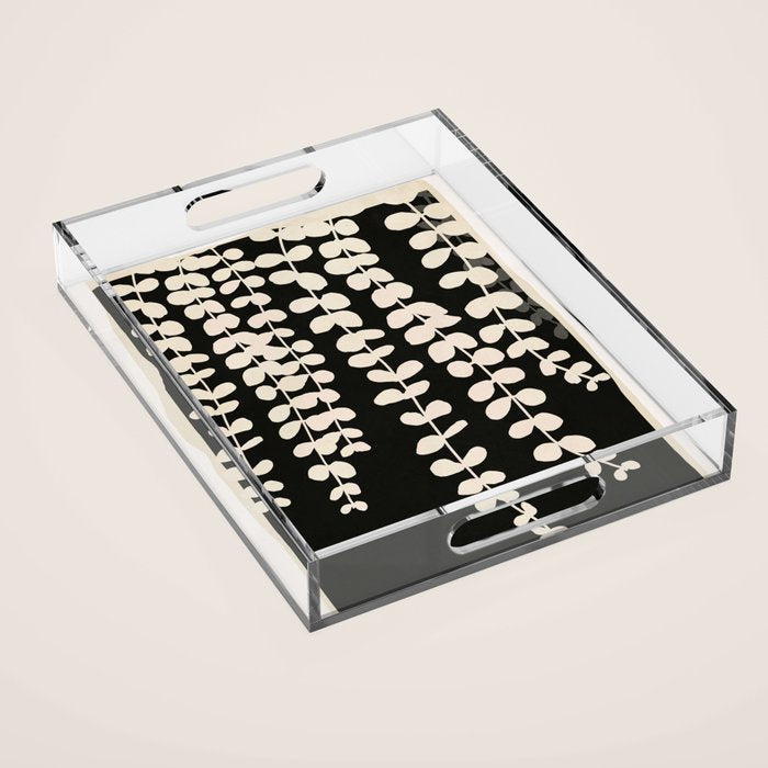 Minimal Abstract Leaves 17 Acrylic Tray Gallery Image 1