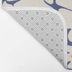 Boho Blue blossom garden  Bath Mat Gallery Image 2