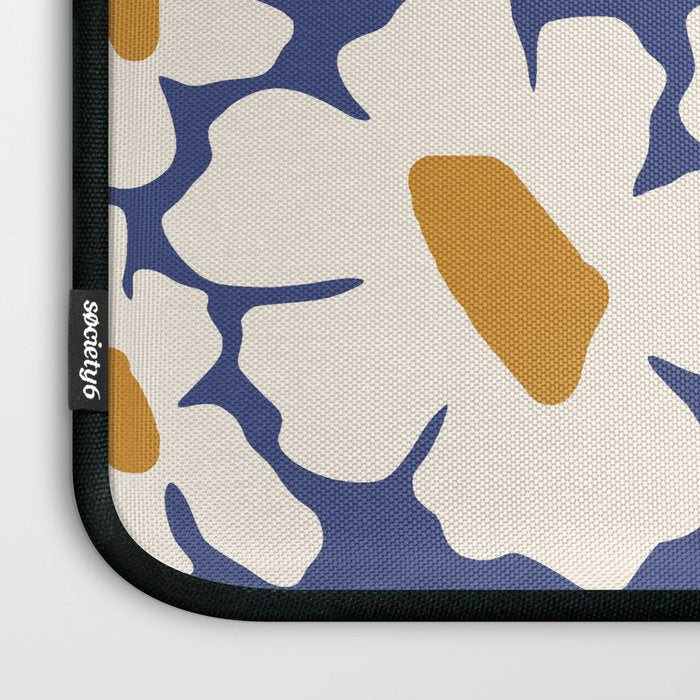 Boho Blue blossom garden  Laptop Sleeve Gallery Image 3