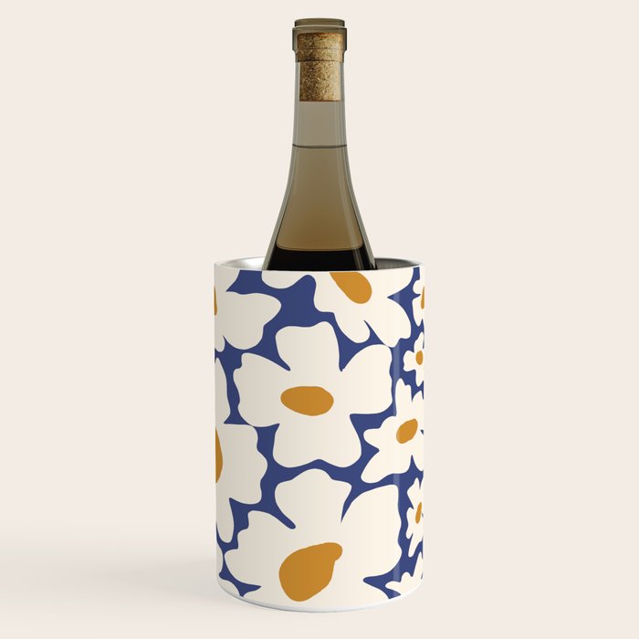 Boho Blue blossom garden  Wine Chiller Gallery Image 3