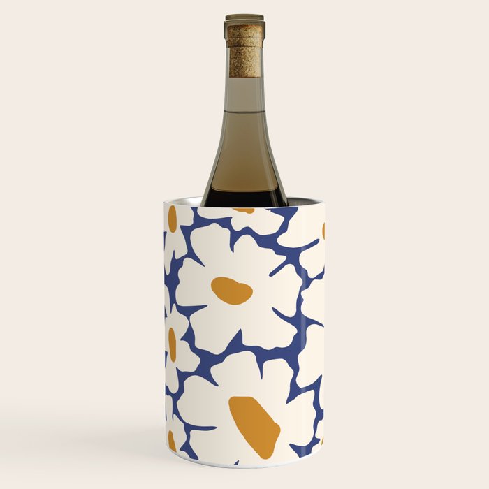 Boho Blue blossom garden  Wine Chiller Gallery Image 2