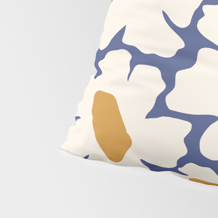 Boho Blue blossom garden  Pillow Sham Gallery Image 4