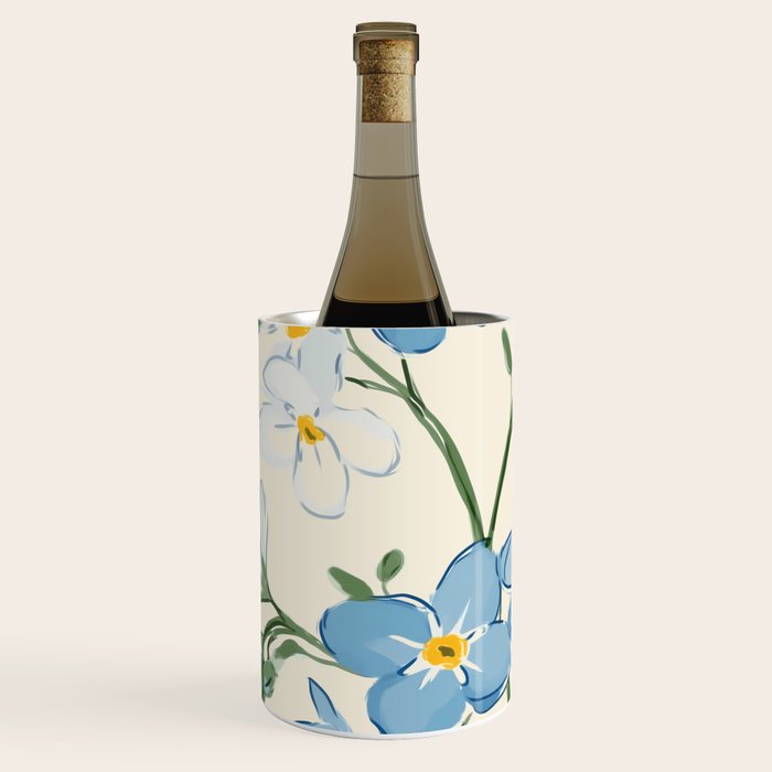 Wildflower Garden in Soft Tones Wine Chiller Gallery Image 1