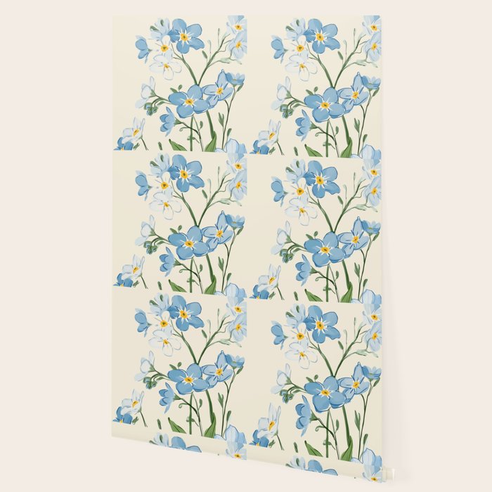 Wildflower Garden in Soft Tones Wallpaper Gallery Image 2