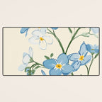 Wildflower Garden in Soft Tones Desk Mat Gallery Image 3