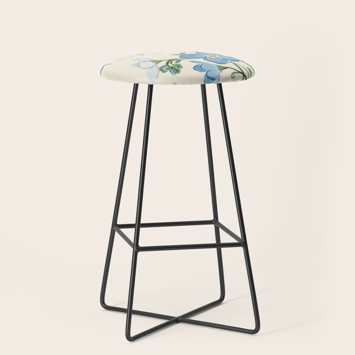 Wildflower Garden in Soft Tones Stool Gallery Image 1