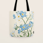 Wildflower Garden in Soft Tones Tote Bag Gallery Image 1