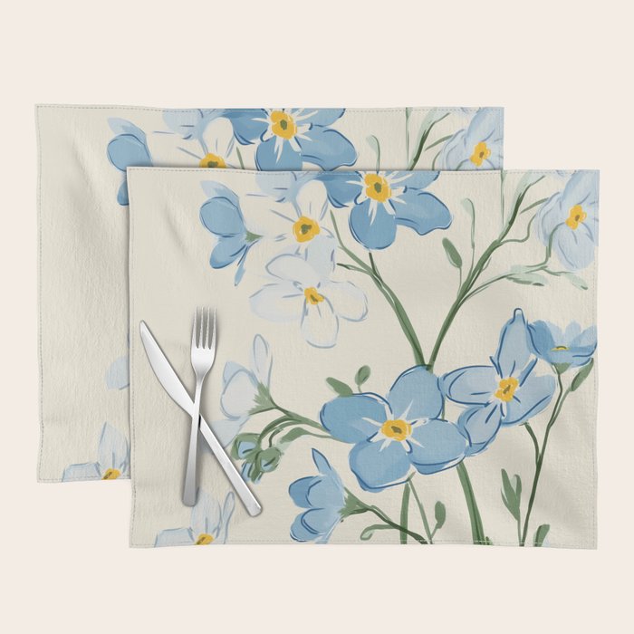 Wildflower Garden in Soft Tones Placemat Gallery Image 1