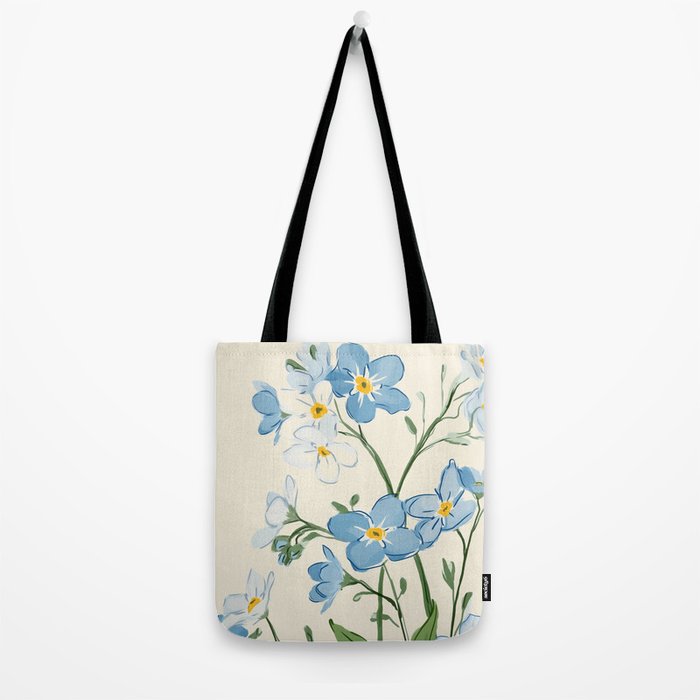 Wildflower Garden in Soft Tones Tote Bag Gallery Image 2