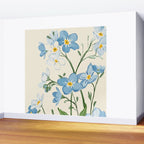 Wildflower Garden in Soft Tones Wall Mural Gallery Image 2