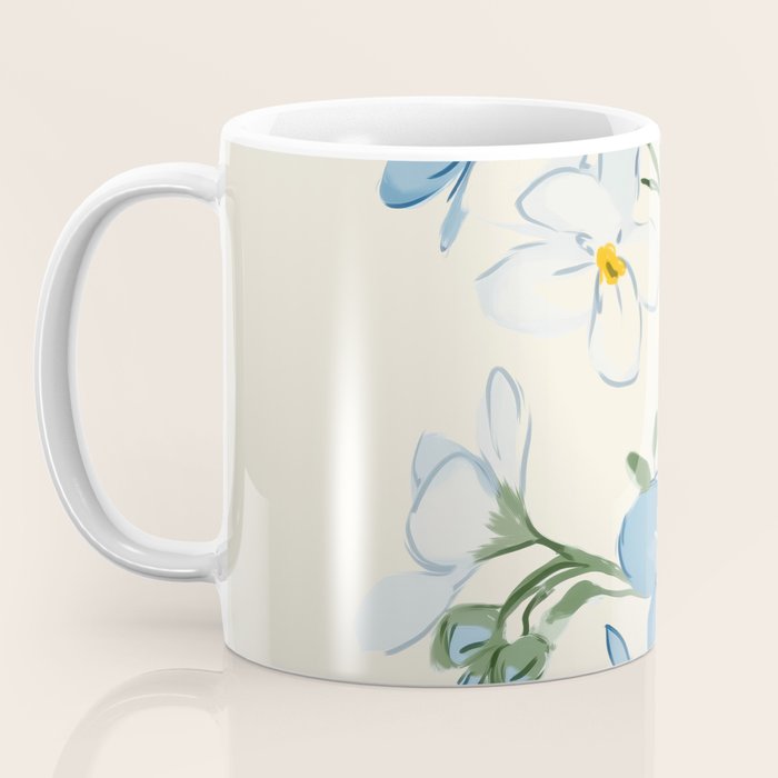 Wildflower Garden in Soft Tones Coffee Mug Gallery Image 3