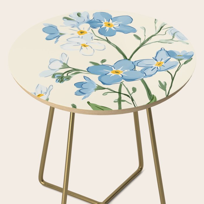 Wildflower Garden in Soft Tones Side Table Gallery Image 2