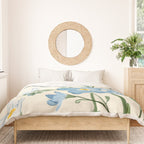 Wildflower Garden in Soft Tones Duvet Cover Gallery Image 3