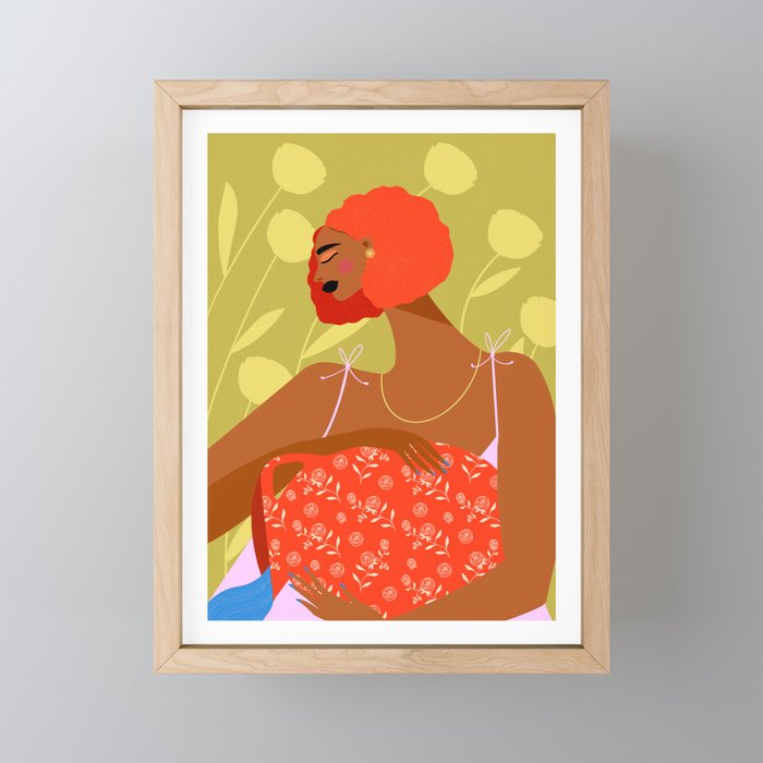 Vessel and Bloom Mini Art Print Gallery Image 1