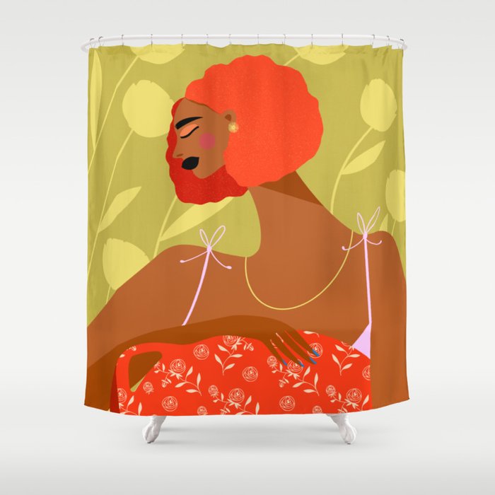 Vessel and Bloom Shower Curtain Gallery Image 1