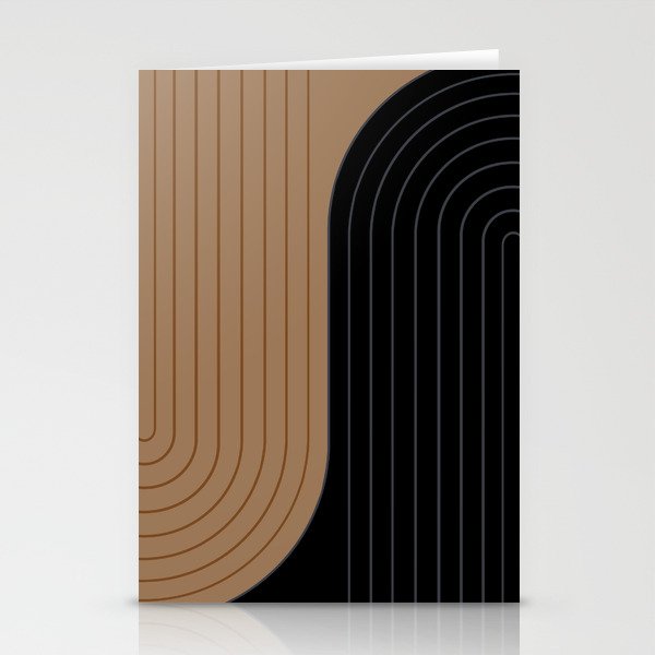 Two Tone Line Curvature XXXVI Stationery Card Gallery Image 2