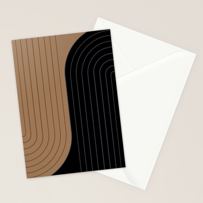 Two Tone Line Curvature XXXVI Stationery Card Gallery Image 2
