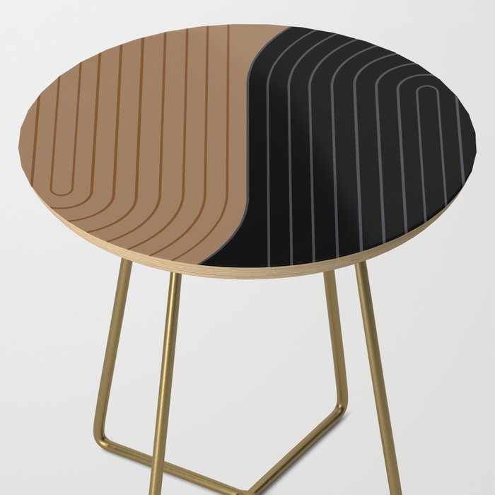 Two Tone Line Curvature XXXVI Side Table Gallery Image 2