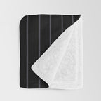 Two Tone Line Curvature XXXVI Throw Blanket Gallery Image 3