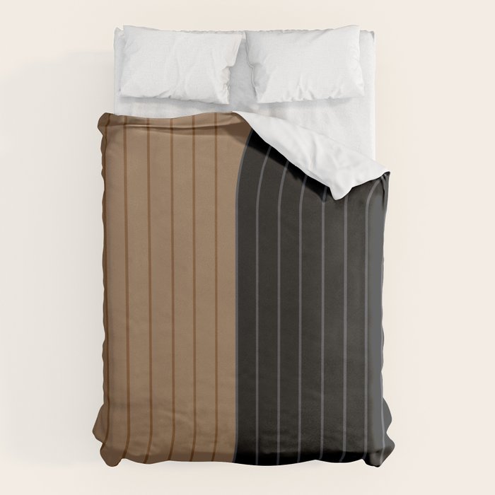Two Tone Line Curvature XXXVI Duvet Cover Gallery Image 1