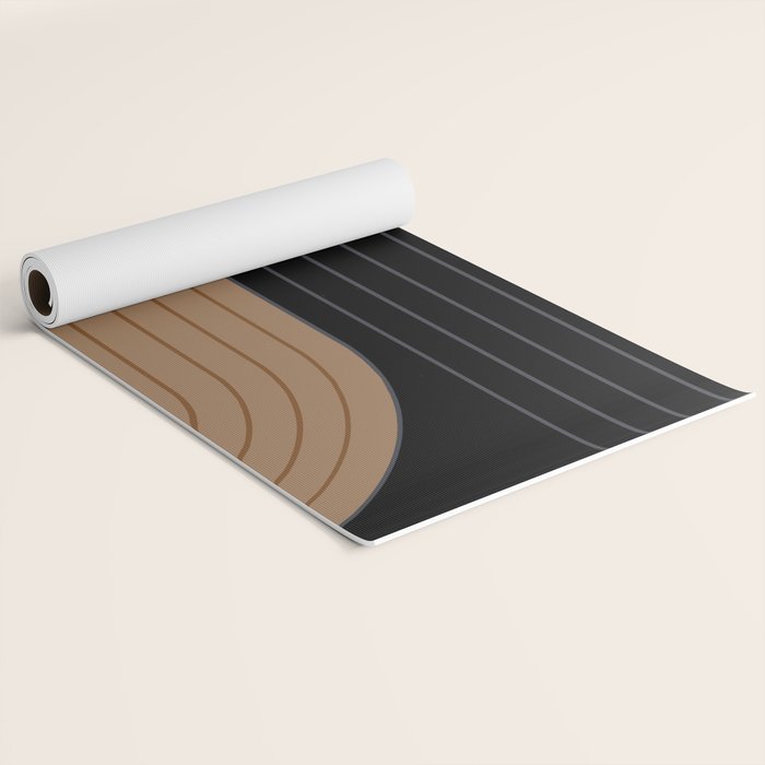 Two Tone Line Curvature XXXVI Yoga Mat Gallery Image 2
