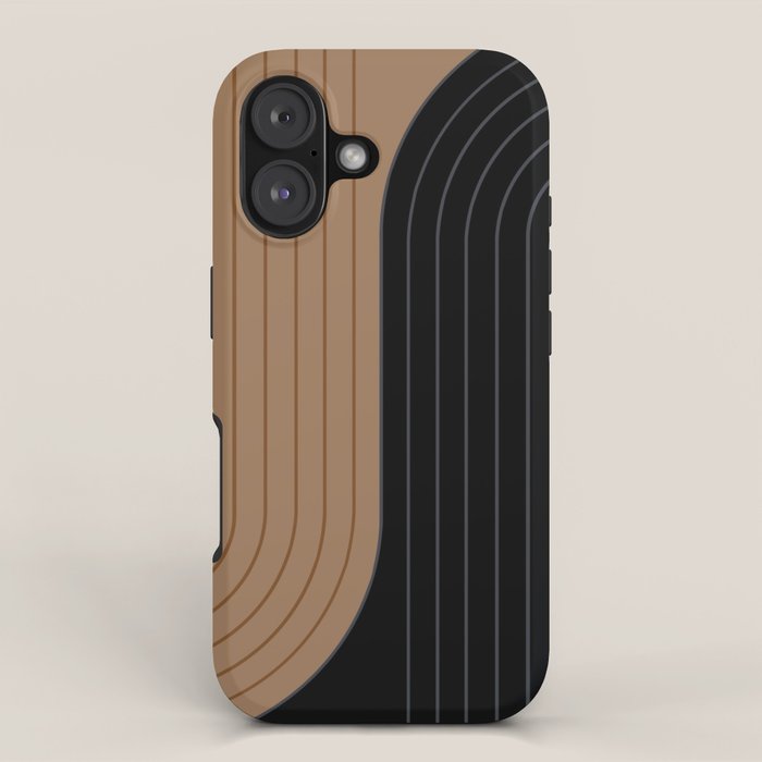 Two Tone Line Curvature XXXVI iPhone Case Gallery Image 1