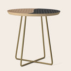 Two Tone Line Curvature XXXVI Side Table Gallery Image 1