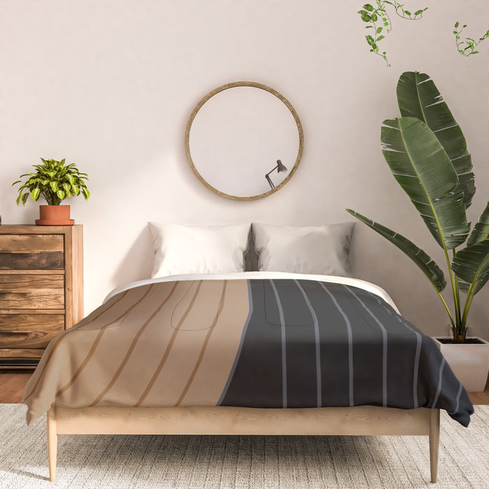 Two Tone Line Curvature XXXVI Comforter Gallery Image 3