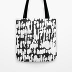 Inky Inverse Black and White Tote Bag Gallery Image 1