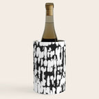 Inky Inverse Black and White Wine Chiller Gallery Image 1