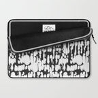Inky Inverse Black and White Laptop Sleeve Gallery Image 2
