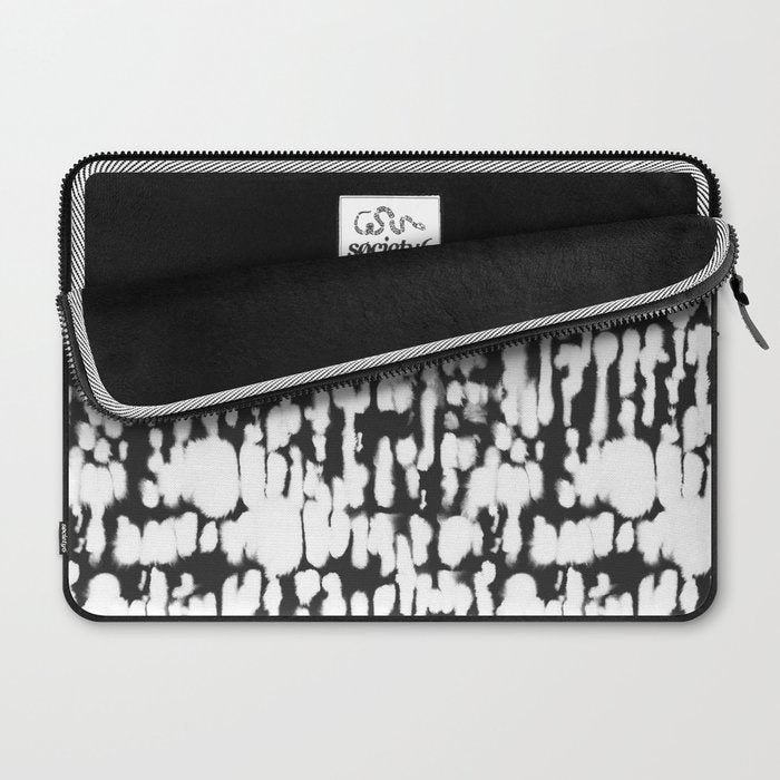 Inky Inverse Black and White Laptop Sleeve Gallery Image 2