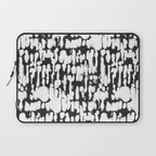 Inky Inverse Black and White Laptop Sleeve Gallery Image 1