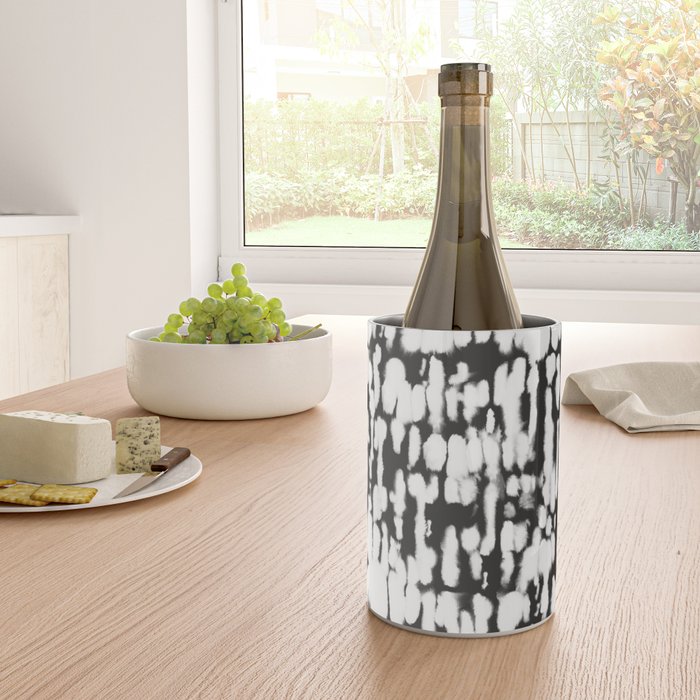 Inky Inverse Black and White Wine Chiller Gallery Image 4