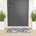 Inky Inverse Black and White Welcome Mat Gallery Image 3