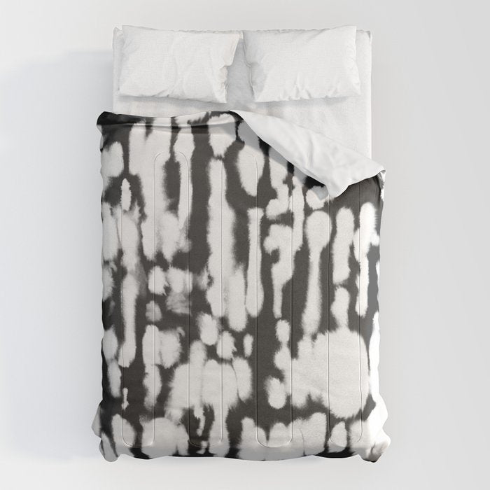 Inky Inverse Black and White Comforter Gallery Image 1