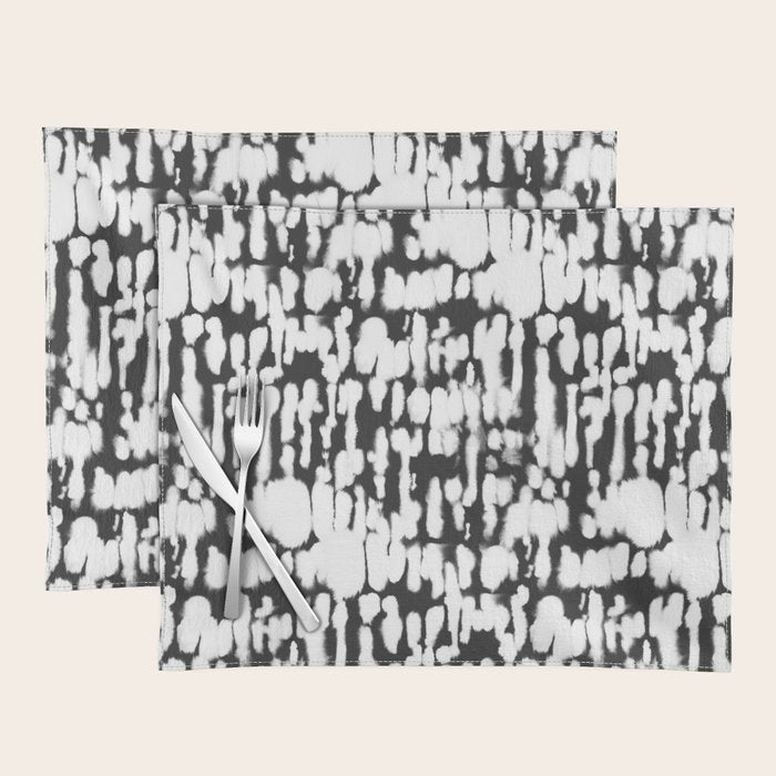 Inky Inverse Black and White Placemat Gallery Image 1