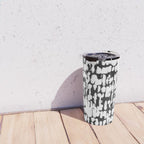 Inky Inverse Black and White Travel Mug Gallery Image 4
