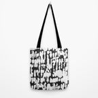 Inky Inverse Black and White Tote Bag Gallery Image 2
