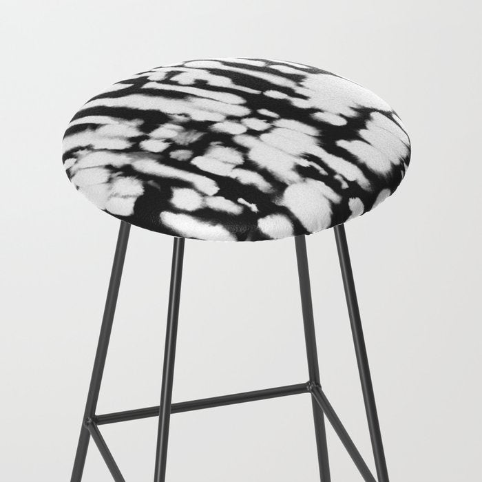 Inky Inverse Black and White Stool Gallery Image 2