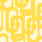 Mid Century Modern Yellow Loops Abstract Pattern Coffee Mug Gallery Image 2