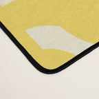 Mid Century Modern Yellow Loops Abstract Pattern Desk Mat Gallery Image 4