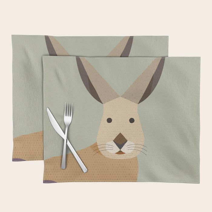 Whimsy European Hare Placemat Gallery Image 1