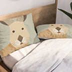 Whimsy European Hare Pillow Sham Gallery Image 2