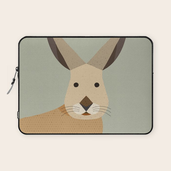 Whimsy European Hare Laptop Sleeve Gallery Image 1