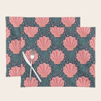 Seashell - pink and blue Placemat Gallery Image 1