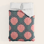 Seashell - pink and blue Duvet Cover Gallery Image 6